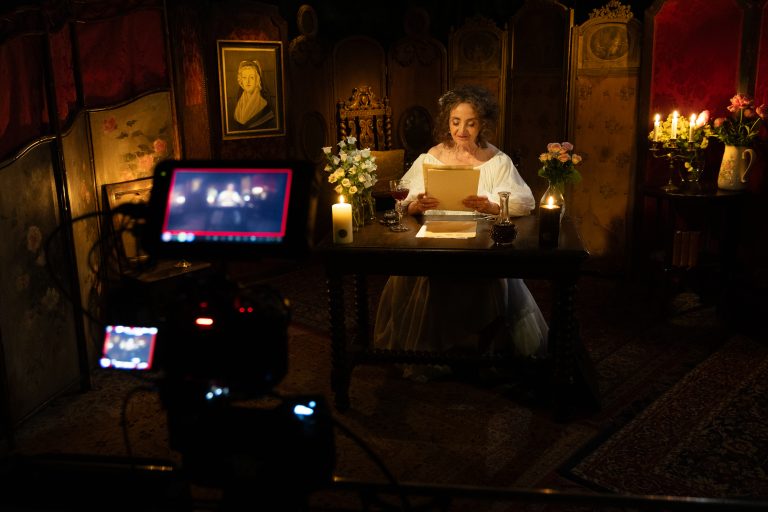 Tournage avec Dominique Blanc